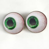 Dark Green Side Glance sew on glass eyes
