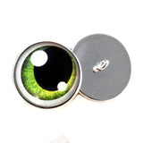 Green anime with shines sew on glass eyes