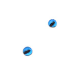 Tiny 4mm Blue Octopus Glass Eyes