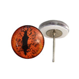 Alpha Dragon glass eyes on wire pin posts