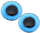 Blue Snow Owl Glass Eyes