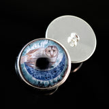 Boho Barn owl sew on glass eyes