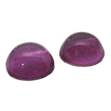 High Domed Burgundy Bug Compound Insect Glass Eyes
