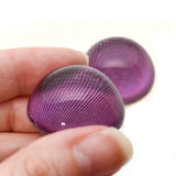 High Domed Burgundy Bug Compound Insect Glass Eyes