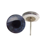 Dark Gray Ostrich Glass Eyes on Wire Pin Posts