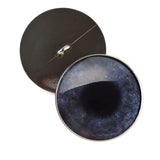 Dark Gray Ostrich Sew-on Glass Eyes