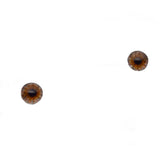 6mm Hazelnut Gray and Brown Human Glass Eyes