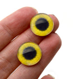 Yellow Osprey Glass Bird Eyes