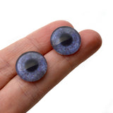 16mm Gray Ostrich Glass Bird Eyes