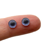 6mm Gray Ostrich Glass Bird Eyes