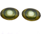 Oval Rotten Zombie Haint Glass Eyes