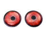 Red Black Swan Glass Bird Eyes