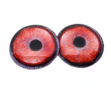 Red Black Swan Glass Bird Eyes
