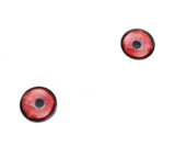 Red Black Swan Glass Bird Eyes