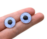 16mm White Swan Glass Bird Eyes