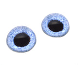 High Domed White Swan Glass Eyes