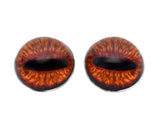 High Domed Amber Steer Glass Eyes