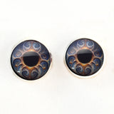 Art nouveau sew on glass eyes
