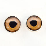 Beige Fish Glass Sew on Eyes