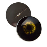 Black and Yellow Zombie Sew on Glass Eyes