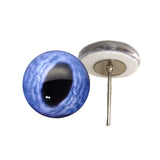 Blue Fawn Deer Glass Eyes on Wire Pin Posts