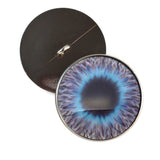 Blue Fuzzy Furry Monster Sew On Glass Eyes
