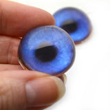 High Domed Blue Goose Glass Eyes