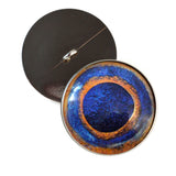 Blue Spotted Pufferfish Sew-on Glass Eyes