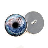 Boho Barn owl sew on glass eyes
