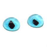 Bright Blue Turquoise Cat Dragon Eyes