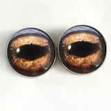 Brown toad frog sew on eyes