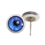 Dark Blue Anime with Whites eyes on wire pin posts