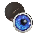 Dark Blue Anime with Whites sew-on glass eyes
