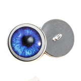Dark Blue Anime with Whites sew-on glass eyes