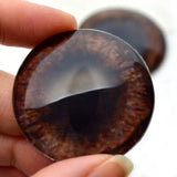 Dark Brown Fox Glass Eyes