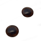Dark Brown Fox Glass Eyes