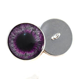Dark pink sew on glass eyes