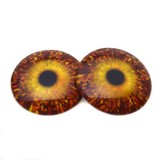 fall red and gold branches glass eyes