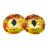 fall leaves dragon glass eyes