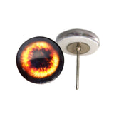 Fire Phoenix Glass Eyes on Pin Posts
