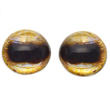 High Domed Golden Mountain Goat Glass Eyes