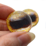 High Domed Golden Mountain Goat Glass Eyes