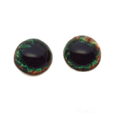 High Domed Green and Brown Human Glass Eyes
