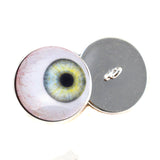 Side Glance Light Green Sew On Glass Eyes
