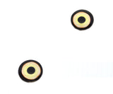 16mm Yellow Heron Glass Bird Eyes