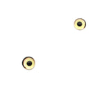 6mm Yellow Heron Glass Bird Eyes