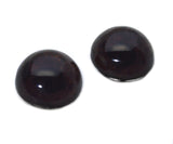 High Domed Dark Brown Swan Glass Eyes