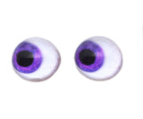 High Domed Side Glance Purple Human Glass Eyes