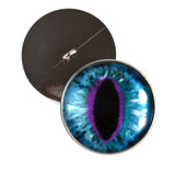 Blue and Purple Cat or Dragon Sew On Glass Eyes
