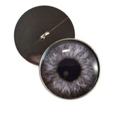 Black and White Gray Steampunk Glass Eyes on Sew on Buttons